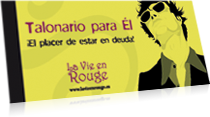 Talonario para él